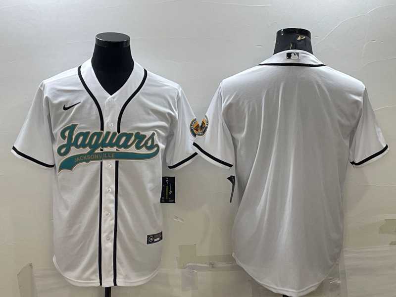 Men's Jacksonville Jaguars Blank White With Patch Cool Base Stitched Baseball Jersey,We sell and wholesale Men's Jacksonville Jaguars Blank White With Patch Cool Base Stitched Baseball Jersey on line form chian!